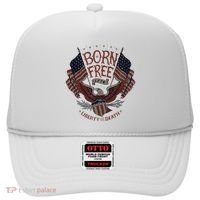 Born Free Eagle American Flag 1776 4th Of July Usa Hat thumb 0