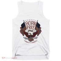 Born Free Eagle American Flag 1776 4th Of July Usa Tank Top thumb 0