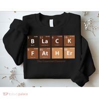 Black Father Essential Element Father's Day Funny Black Dad Sweatshirt thumb 2