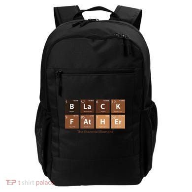 Black Father Essential Element Father's Day Funny Black Dad Backpack