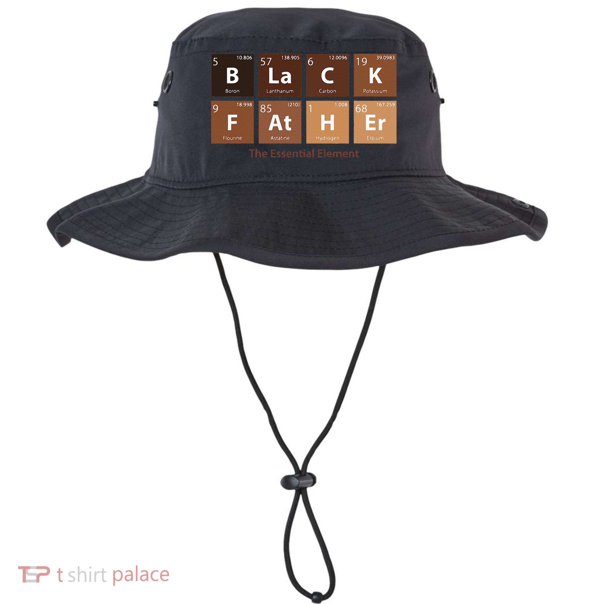 Black Father Essential Element Father's Day Funny Black Dad Bucket Hat
