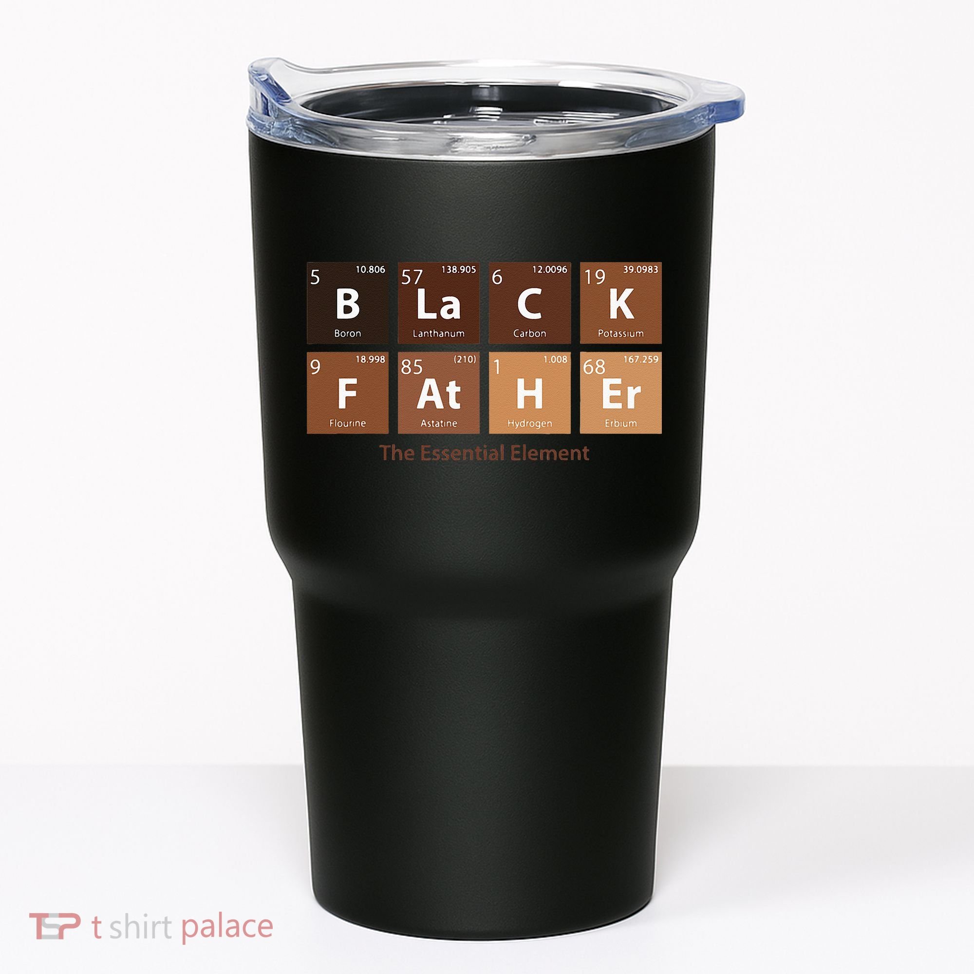 Black Father Essential Element Father's Day Funny Black Dad Tumbler