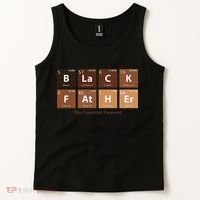 Black Father Essential Element Father's Day Funny Black Dad Tank Top thumb 2