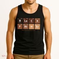 Black Father Essential Element Father's Day Funny Black Dad Tank Top thumb 3
