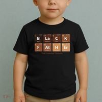 Black Father Essential Element Father's Day Funny Black Dad Toddler T-Shirt thumb 2
