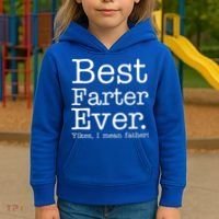 Best Farter Ever, Yikes I Mean Father! Kids Hoodie thumb 3