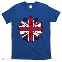 British Flag England Uk Sunflower Birmingham Union Jack Gift T-Shirt thumb 0