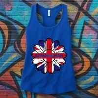 British Flag England Uk Sunflower Birmingham Union Jack Gift Women's Tank Top thumb 3