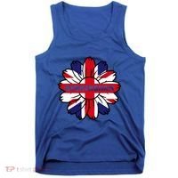 British Flag England Uk Sunflower Birmingham Union Jack Gift Tank Top thumb 0