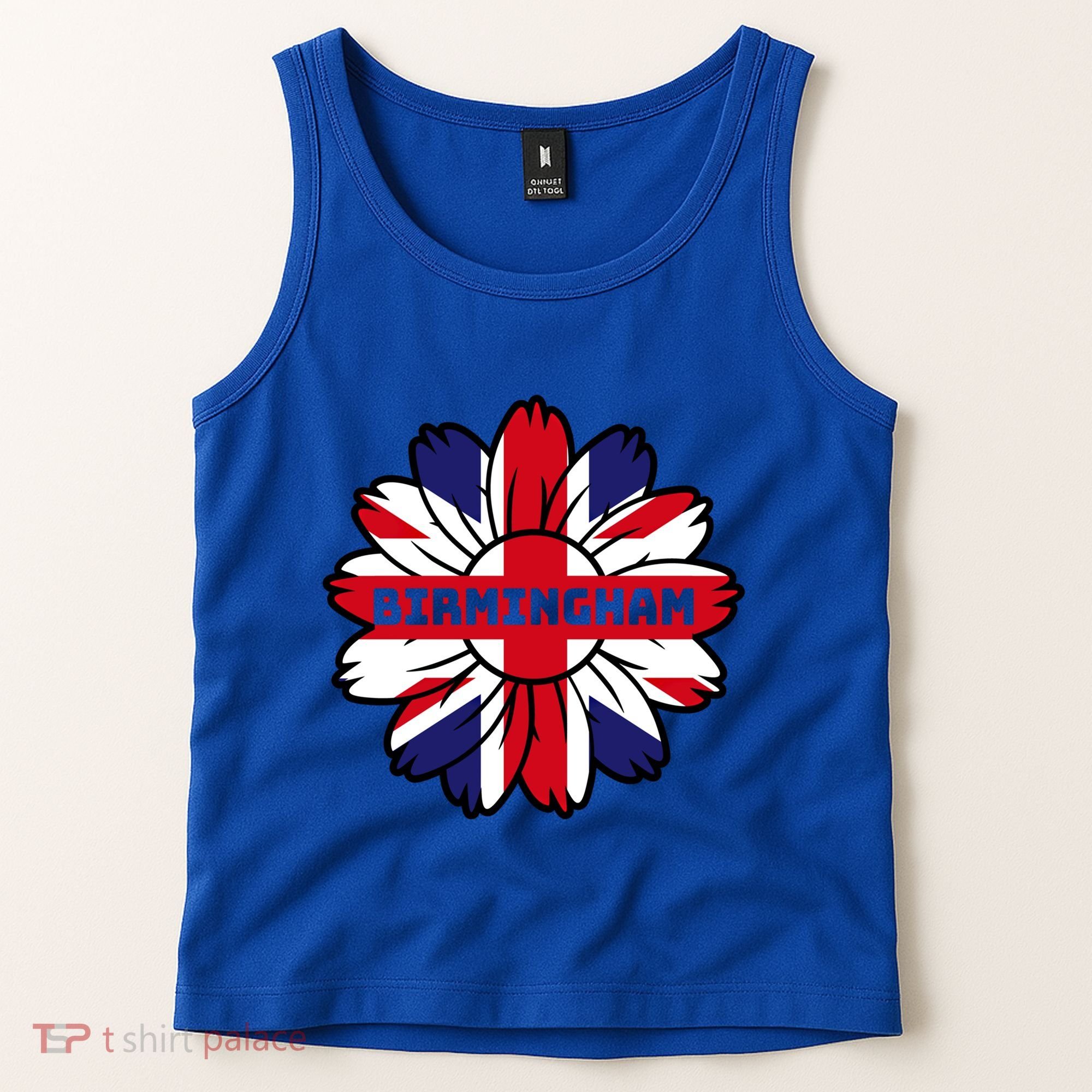 British Flag England Uk Sunflower Birmingham Union Jack Gift Tank Top