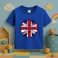 British Flag England Uk Sunflower Birmingham Union Jack Gift Toddler T-Shirt thumb 3