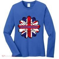 British Flag England Uk Sunflower Birmingham Union Jack Gift Women's Long Sleeve Shirt thumb 0