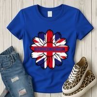 British Flag England Uk Sunflower Birmingham Union Jack Gift Women's T-Shirt thumb 3