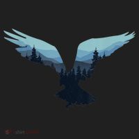 Beautiful Flying Eagle Night Sky Forest Bird Silhouette Gift Women's Sweatshirt thumb 2