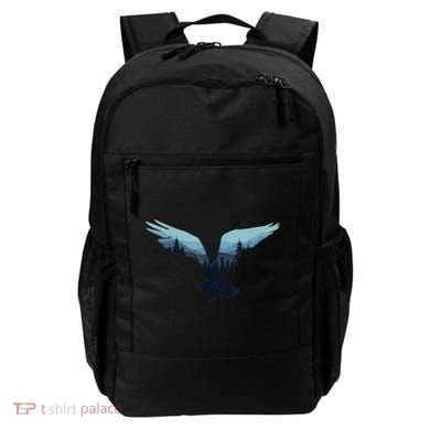 Beautiful Flying Eagle Night Sky Forest Bird Silhouette Gift Backpack