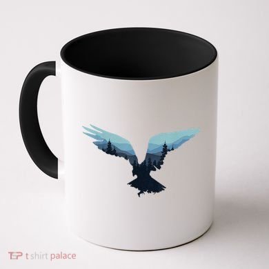 Beautiful Flying Eagle Night Sky Forest Bird Silhouette Gift Coffee Mug