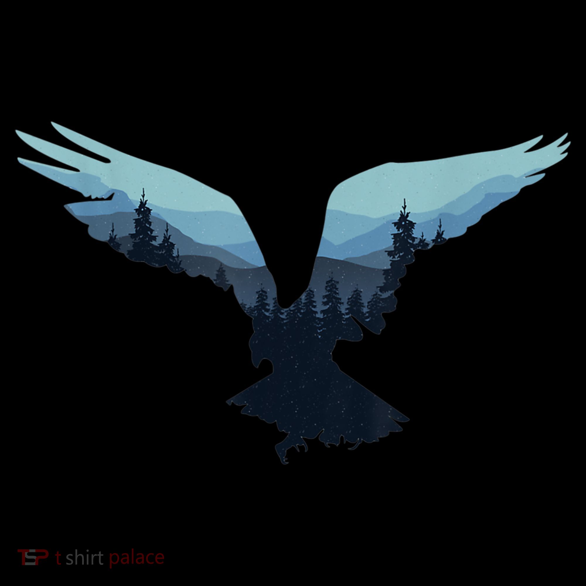 Beautiful Flying Eagle Night Sky Forest Bird Silhouette Gift Coffee Mug