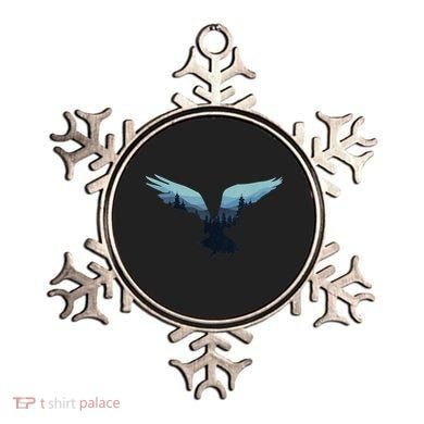 Beautiful Flying Eagle Night Sky Forest Bird Silhouette Gift Ornament