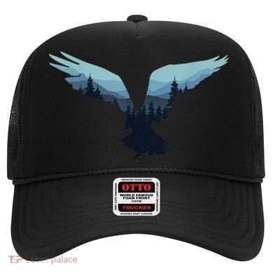 Beautiful Flying Eagle Night Sky Forest Bird Silhouette Gift Hat