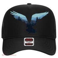 Beautiful Flying Eagle Night Sky Forest Bird Silhouette Gift Hat thumb 0