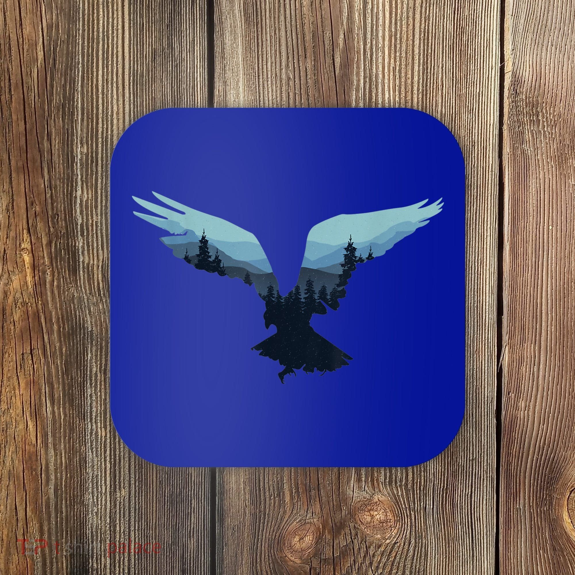 Beautiful Flying Eagle Night Sky Forest Bird Silhouette Gift Coaster