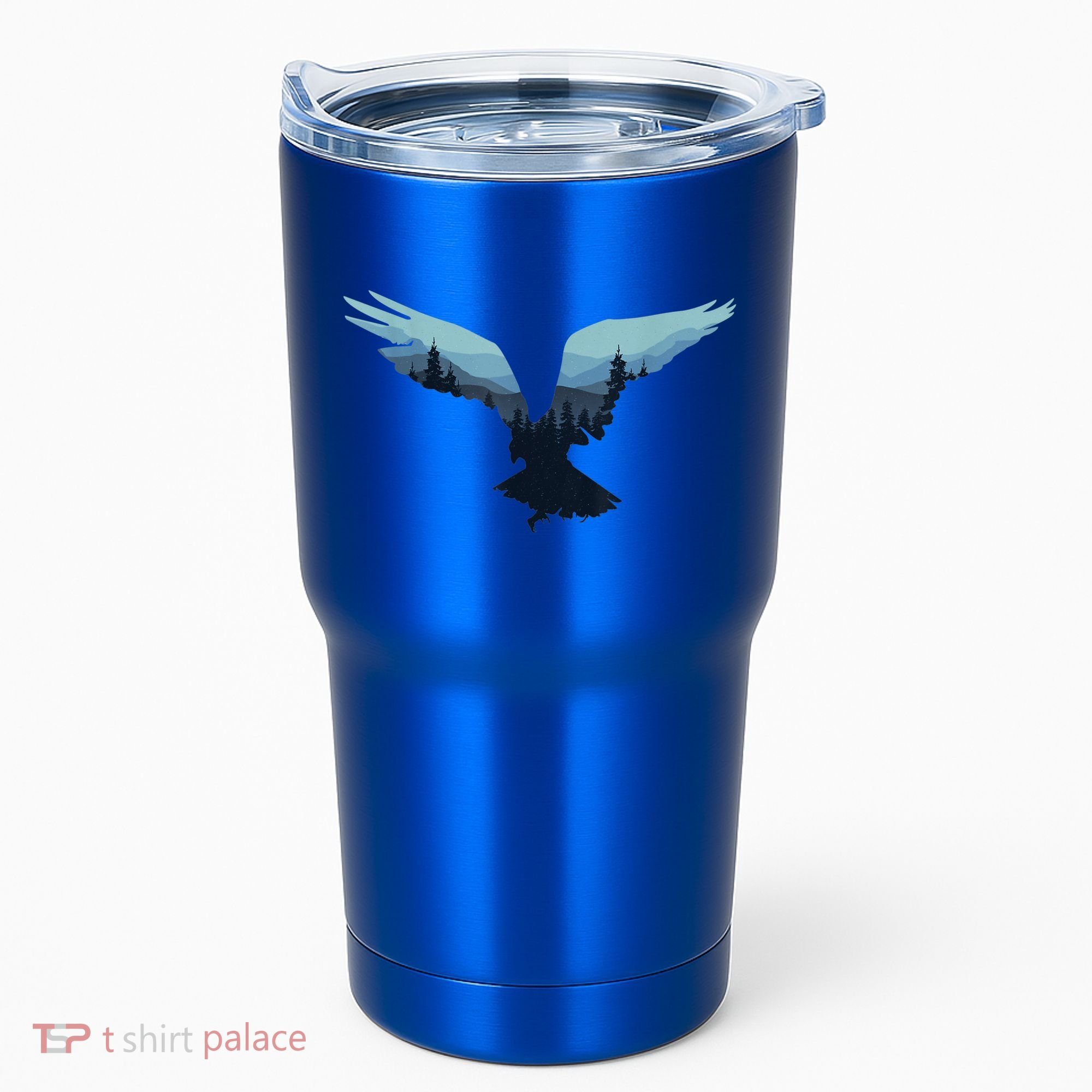 Beautiful Flying Eagle Night Sky Forest Bird Silhouette Gift Tumbler