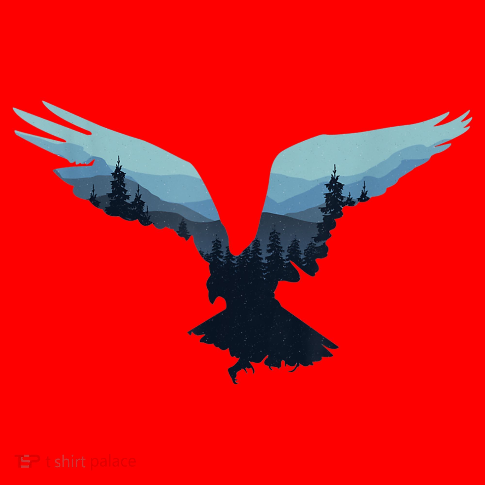 Beautiful Flying Eagle Night Sky Forest Bird Silhouette Gift Santa Hat