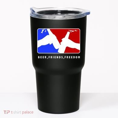 BFF Beer Friends Freedom Tumbler