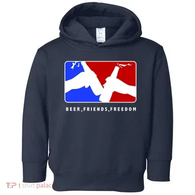 BFF Beer Friends Freedom Toddler Hoodie