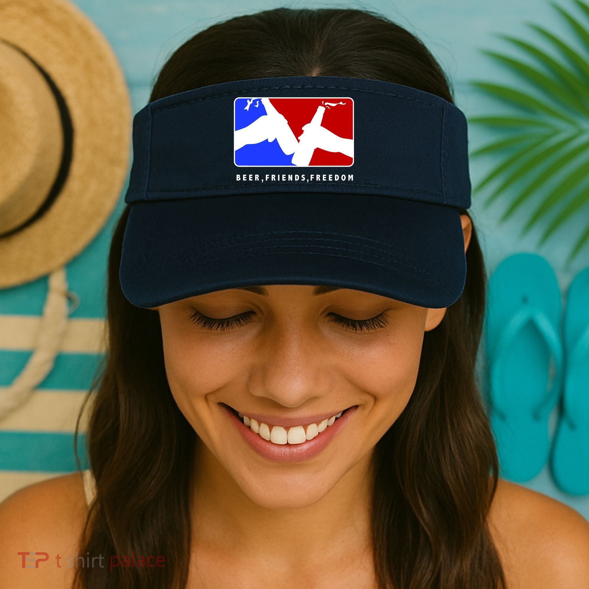 BFF Beer Friends Freedom Visor