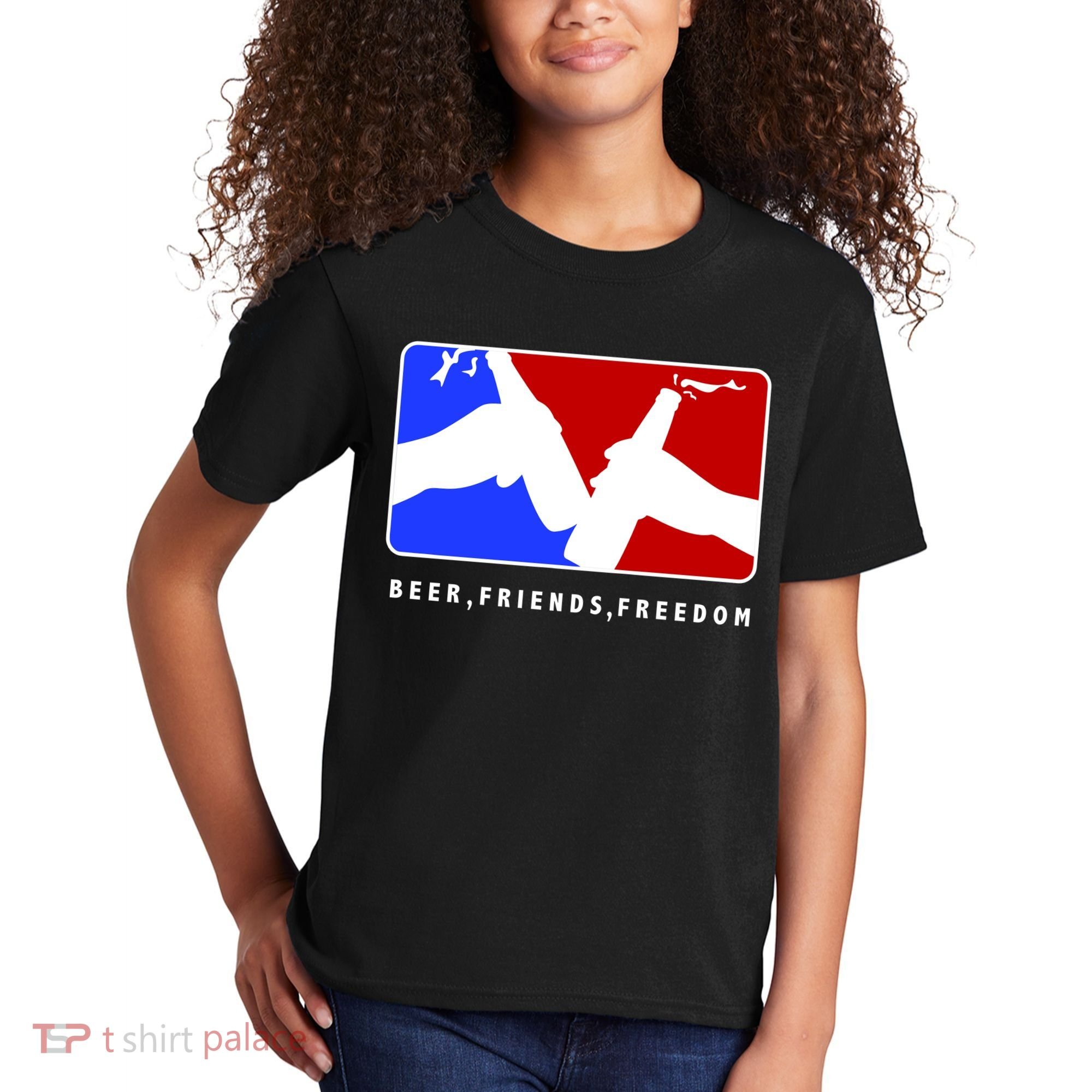 BFF Beer Friends Freedom Kids T-Shirt