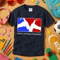 BFF Beer Friends Freedom Kids T-Shirt thumb 3