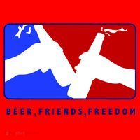 BFF Beer Friends Freedom Santa Hat thumb 1