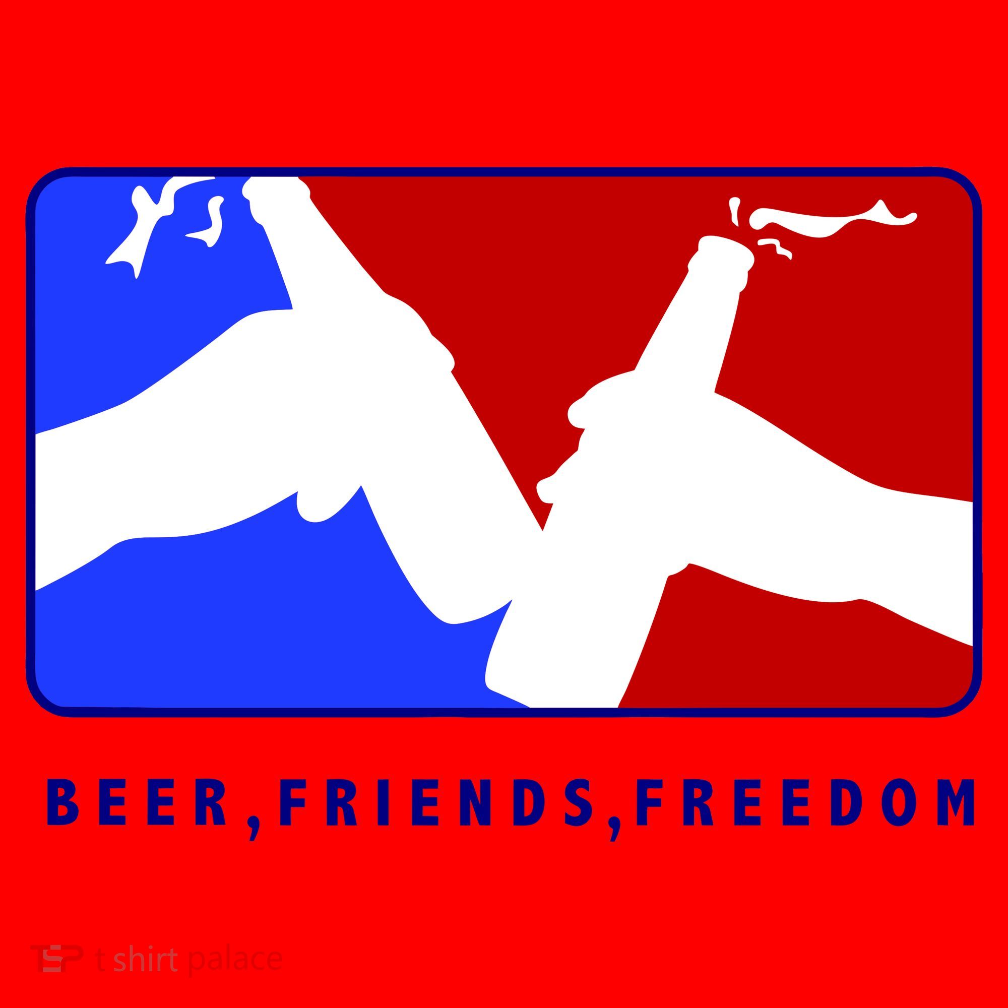 BFF Beer Friends Freedom Santa Hat
