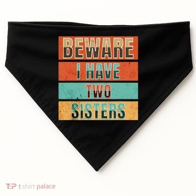 Beware Funny Family USA-Made Doggie Bandana