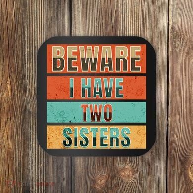 Beware Funny Family Coaster