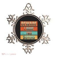 Beware Funny Family Ornament thumb 0