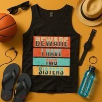 Beware Funny Family Tank Top thumb 4