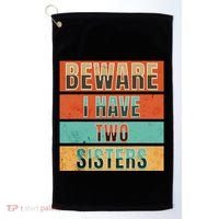 Beware Funny Family Golf Towel thumb 0