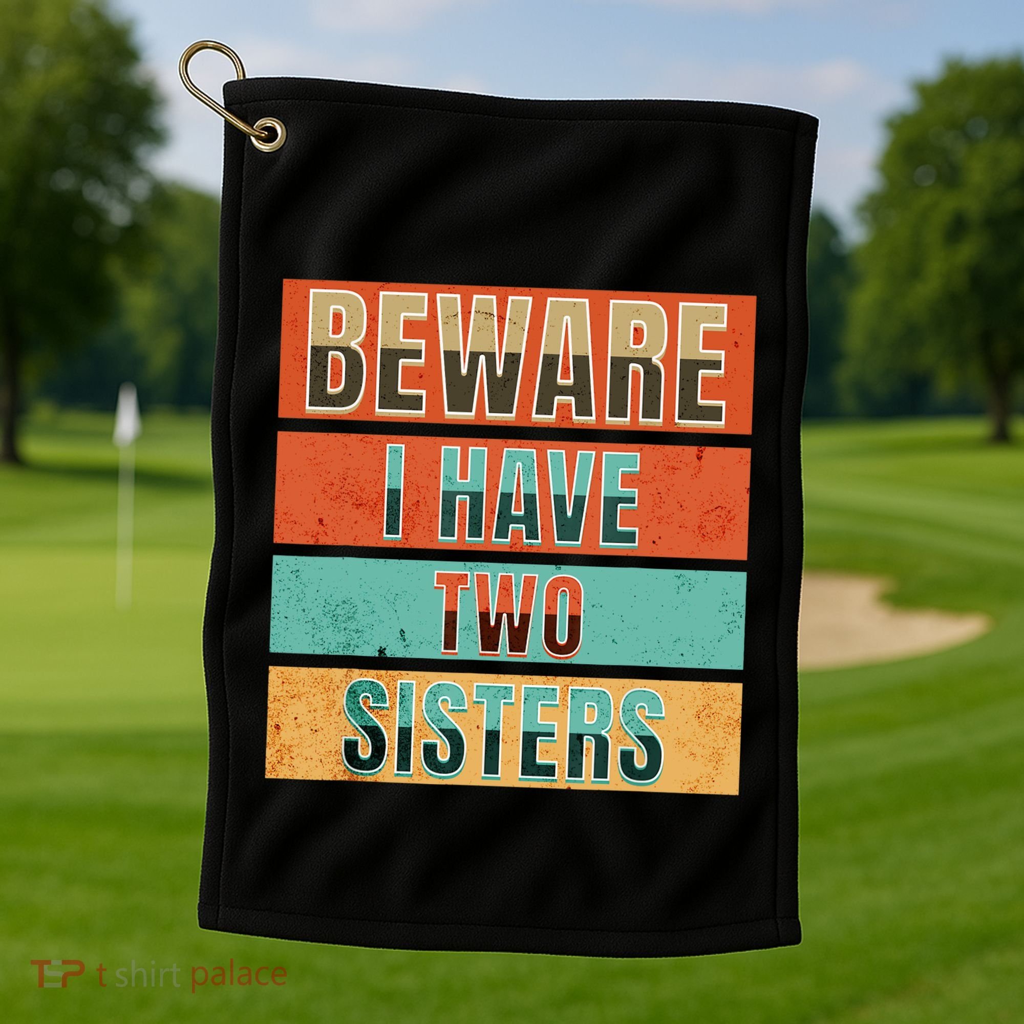 Beware Funny Family Golf Towel