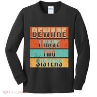 Beware Funny Family Kids Long Sleeve Shirt thumb 0