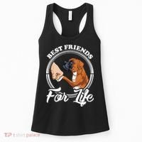 Best Friends For Life Funny Boxer Dog Women's Tank Top thumb 0