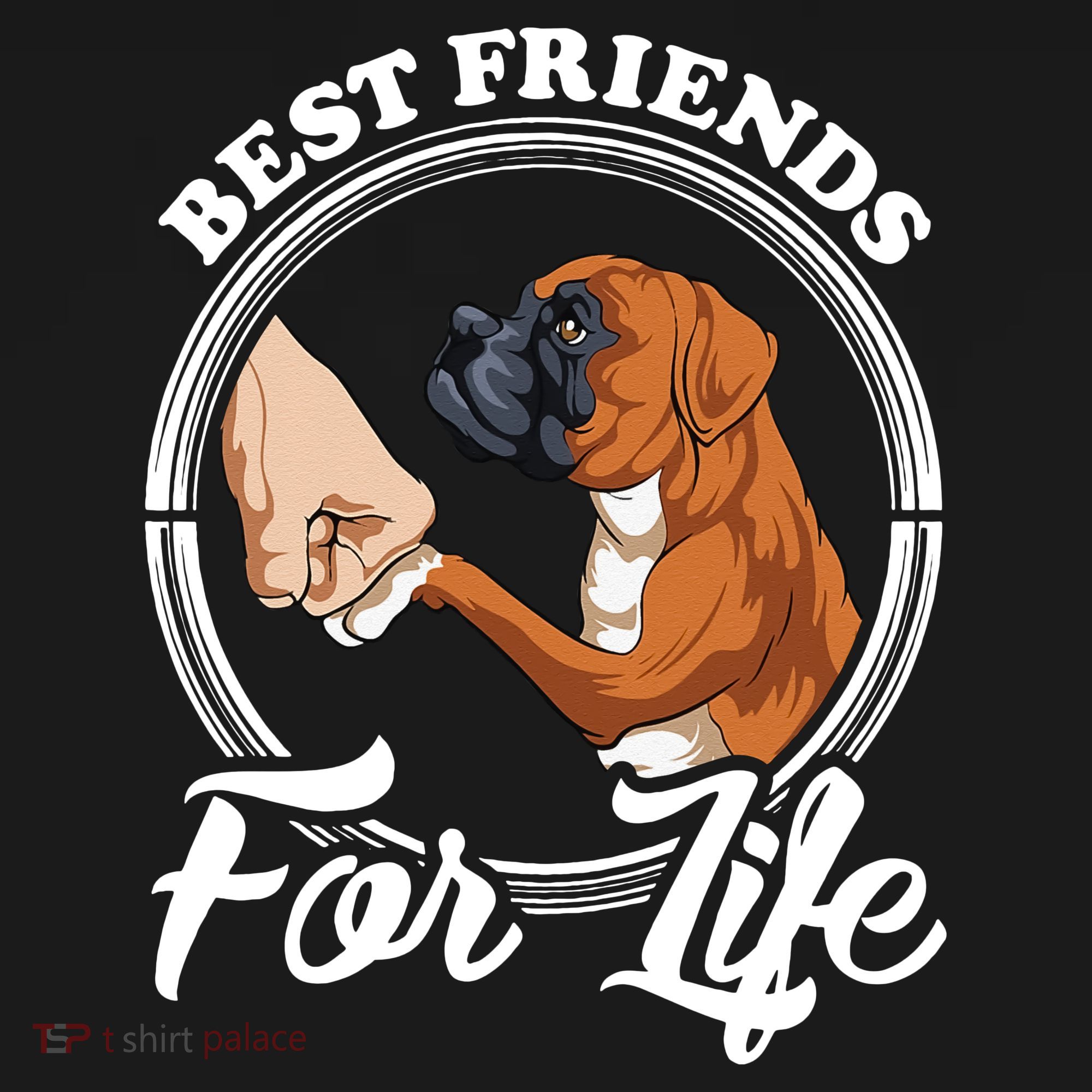 Best Friends For Life Funny Boxer Dog Women's Tank Top