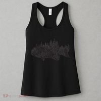 Bass Fishing Forest Largemouth Smallmouth Fisherman Women's Tank Top thumb 3