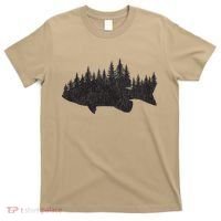 Bass Fishing Forest Largemouth Smallmouth Fisherman T-Shirt thumb 0