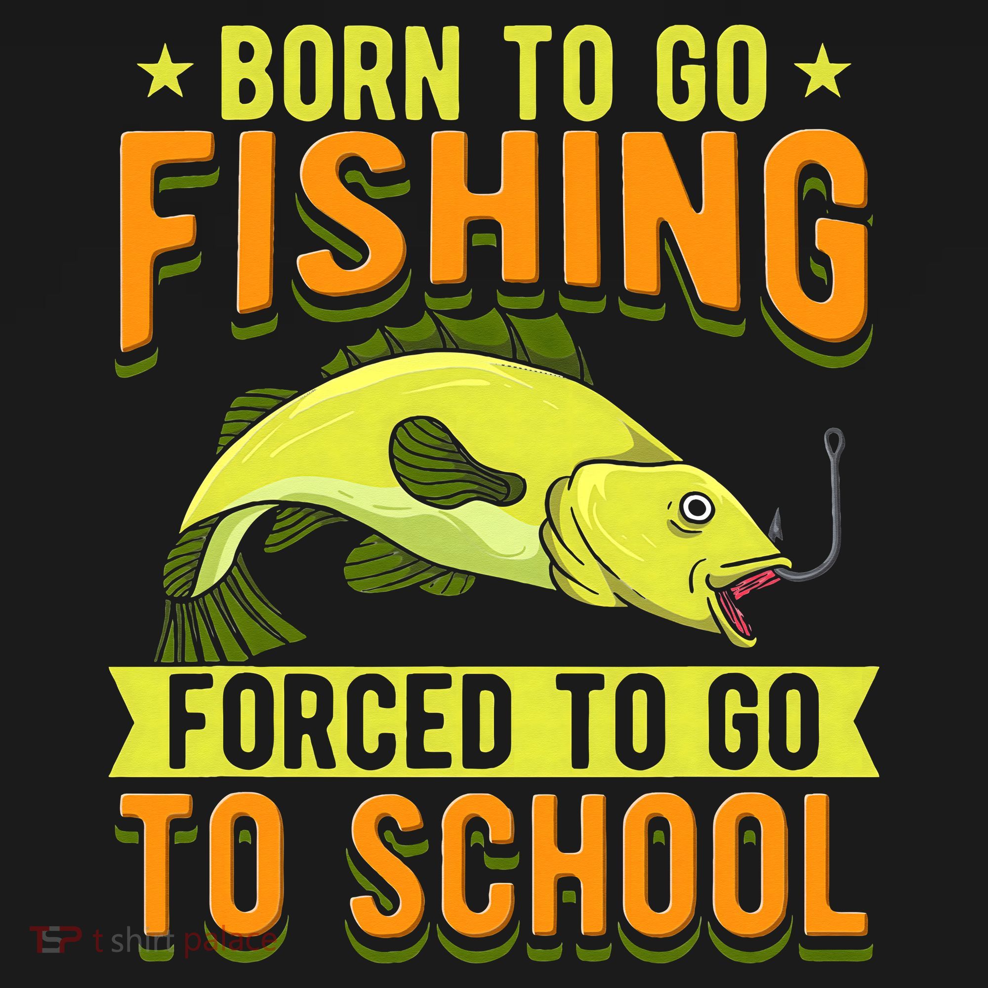 Born Fishing Forced To Go School Funny Fish Women's Tank Top
