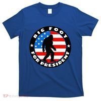 Big Foot For President Usa Flag Sasquatch Silhouette T-Shirt thumb 0