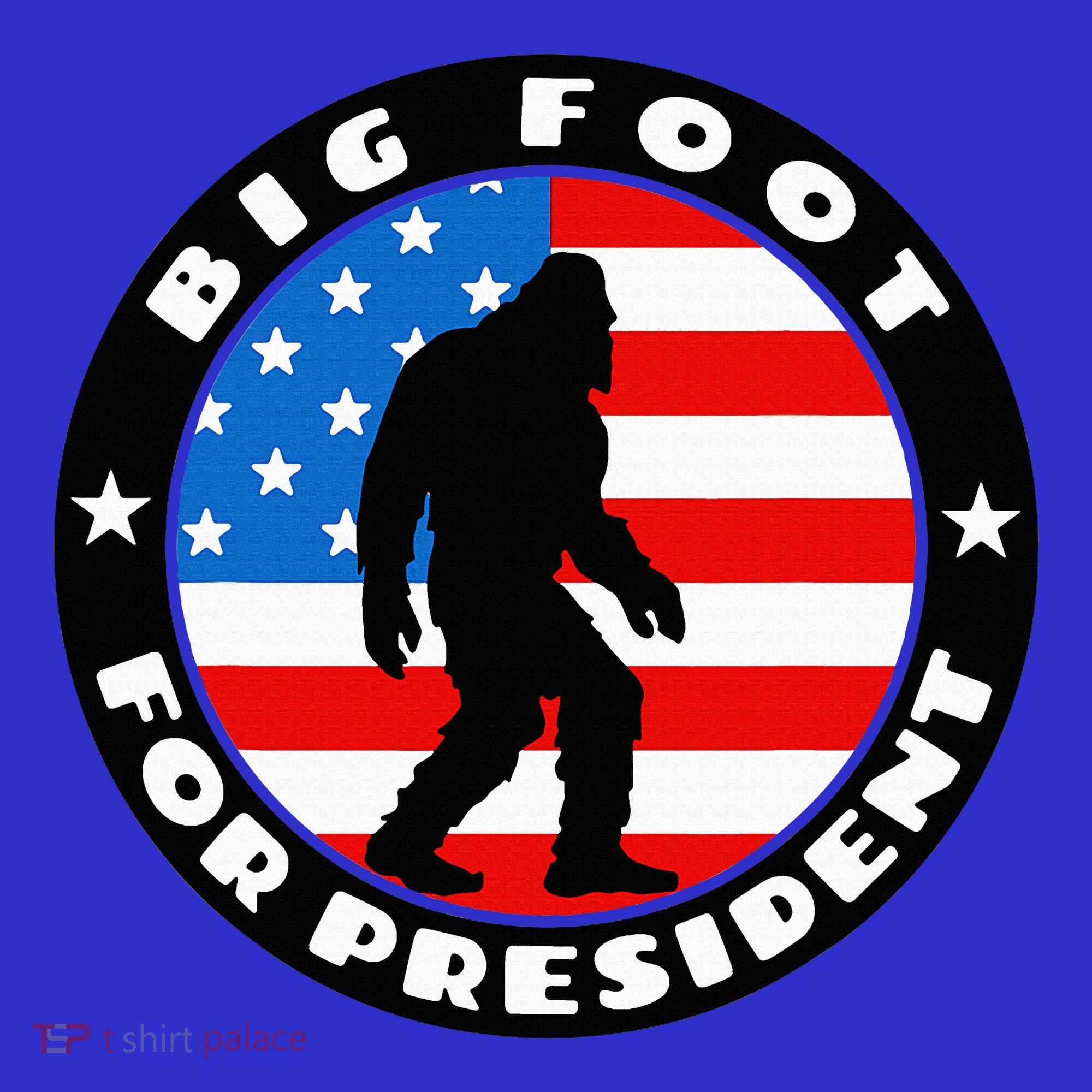 Big Foot For President Usa Flag Sasquatch Silhouette Women's Tank Top
