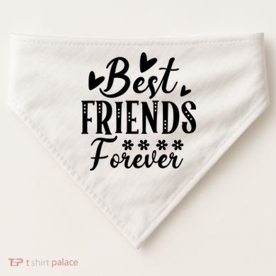 Best Friends Forever01 USA-Made Doggie Bandana