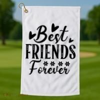 Best Friends Forever01 Golf Towel thumb 1
